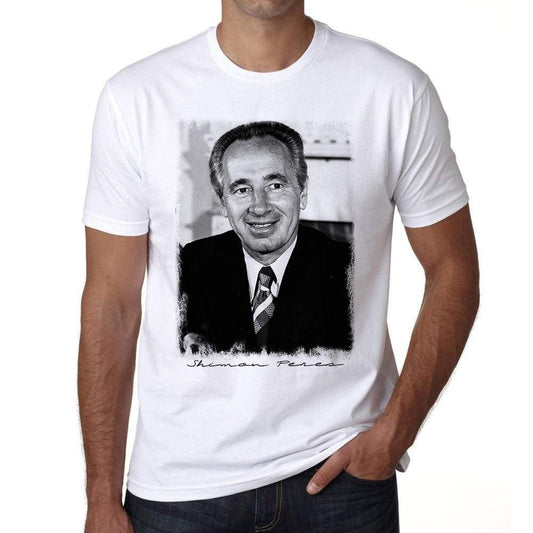 Shimon Peres 3 Shimon Peres Tshirt Mens White Tee 00239