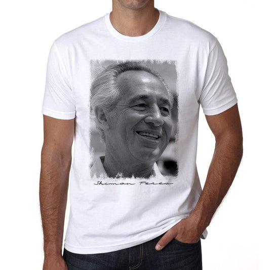 Shimon Peres Shimon Peres Tshirt Mens White Tee 00239