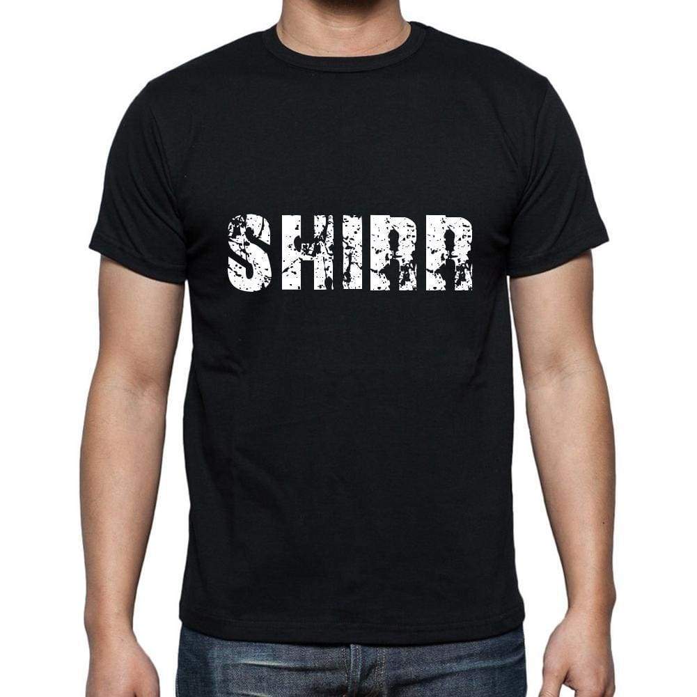 Shirr Mens Short Sleeve Round Neck T-Shirt 5 Letters Black Word 00006 - Casual