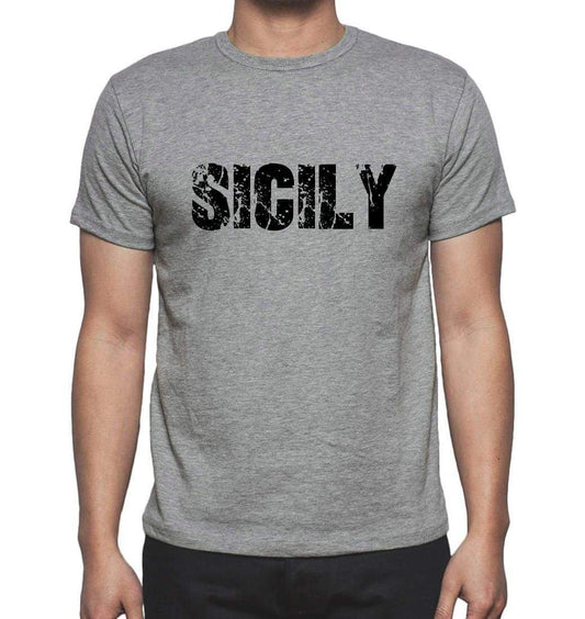 Sicily Grey Mens Short Sleeve Round Neck T-Shirt 00018 - Grey / S - Casual