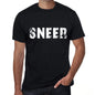 Sneer Mens Retro T Shirt Black Birthday Gift 00553 - Black / Xs - Casual