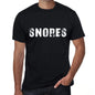 Snores Mens Vintage T Shirt Black Birthday Gift 00554 - Black / Xs - Casual