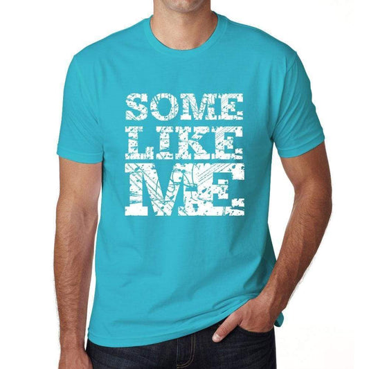 Some Like Me Blue Mens Short Sleeve Round Neck T-Shirt - Blue / S - Casual