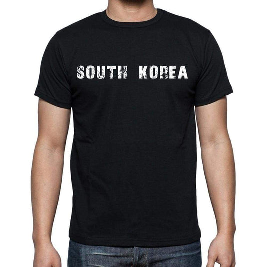 South Korea T-Shirt For Men Short Sleeve Round Neck Black T Shirt For Men - T-Shirt