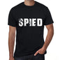 Spied Mens Retro T Shirt Black Birthday Gift 00553 - Black / Xs - Casual
