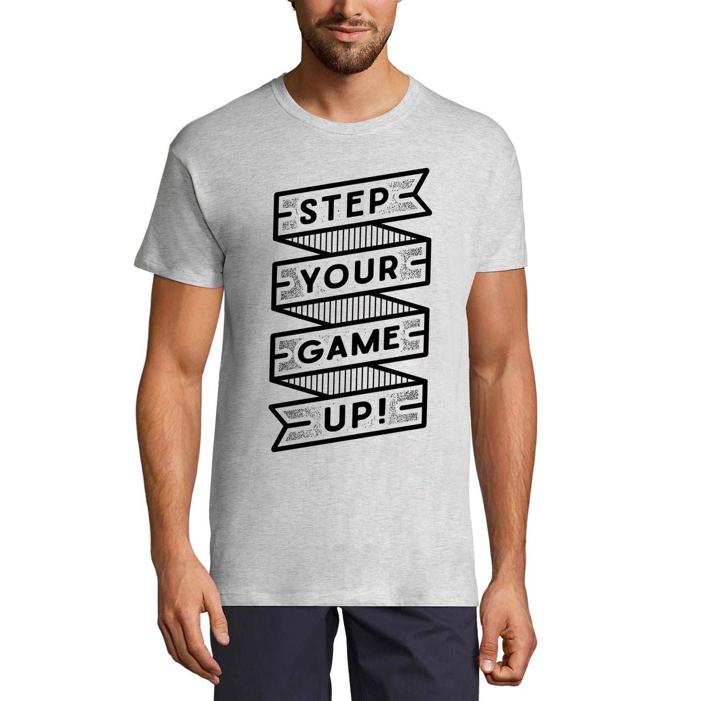 ULTRABASIC Men's T-Shirt Step your game up - Short Sleeve Tee shirt