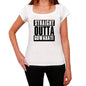 Straight Outta Guwahati Womens Short Sleeve Round Neck T-Shirt 00026 - White / Xs - Casual