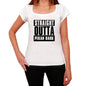Straight Outta Pekan Baru Womens Short Sleeve Round Neck T-Shirt 00026 - White / Xs - Casual
