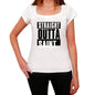 Straight Outta Saint Womens Short Sleeve Round Neck T-Shirt 00026 - White / Xs - Casual