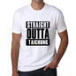 Straight Outta Taichung Mens Short Sleeve Round Neck T-Shirt 00027 - White / S - Casual