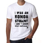 Student What Happened White Mens Short Sleeve Round Neck T-Shirt 00316 - White / S - Casual