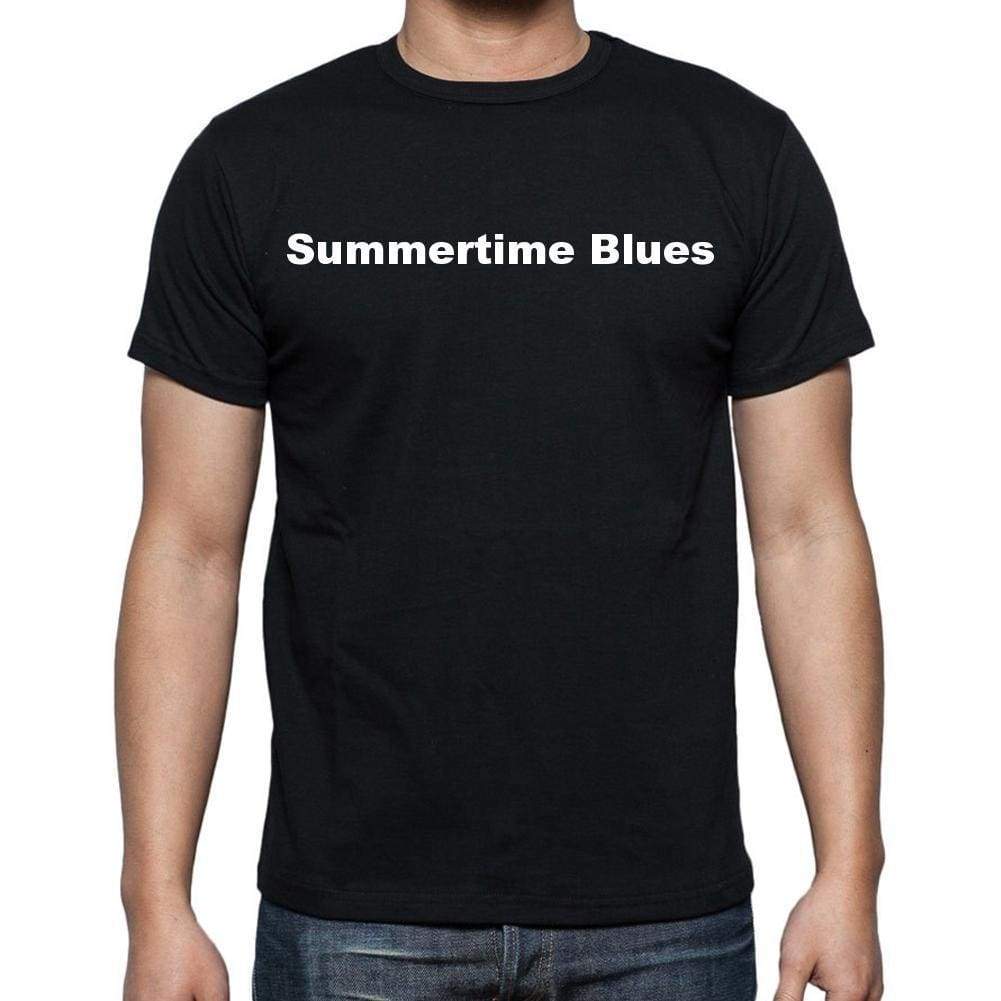 Summertime Blues Mens Short Sleeve Round Neck T-Shirt - Casual