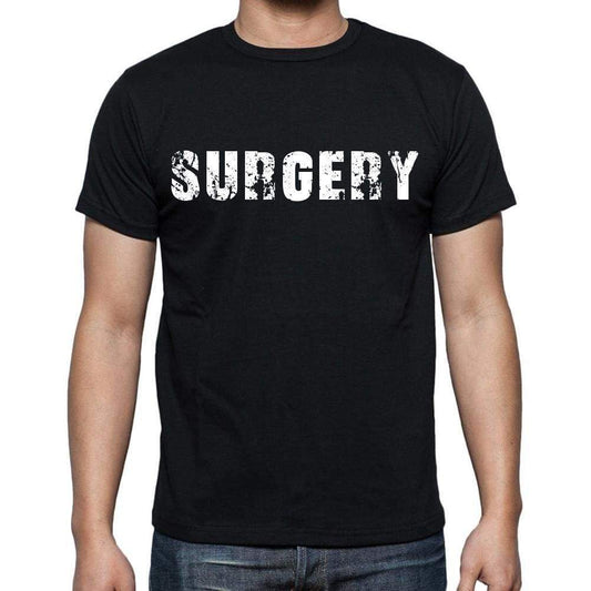 Surgery Mens Short Sleeve Round Neck T-Shirt Black T-Shirt En