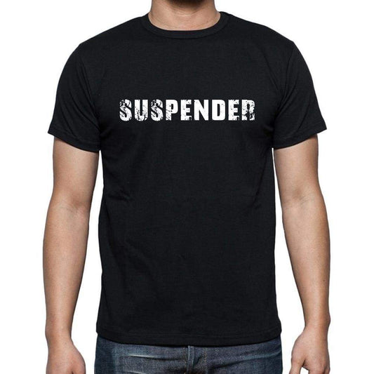 Suspender Mens Short Sleeve Round Neck T-Shirt - Casual