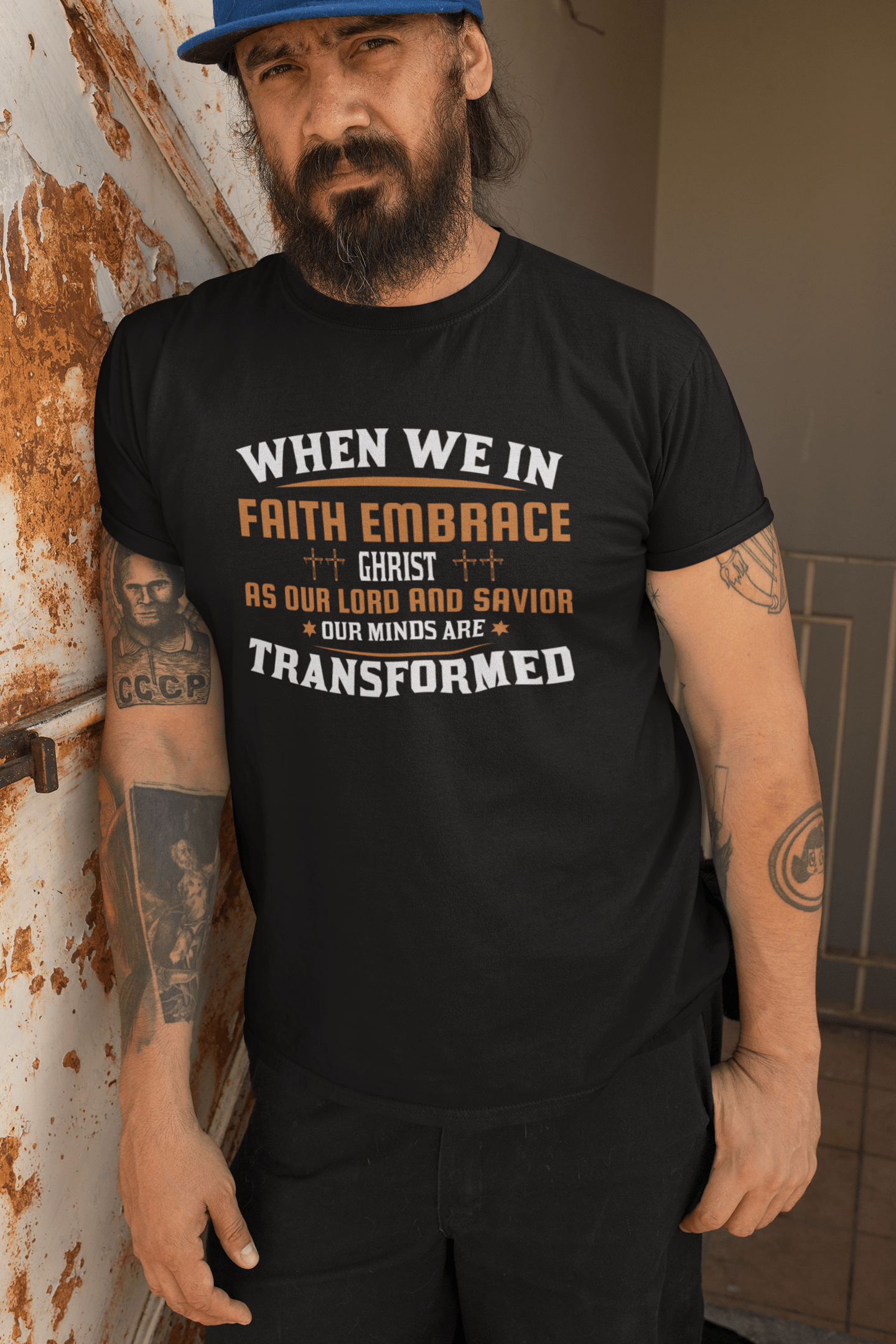 ULTRABASIC Herren-T-Shirt „Our Minds are Transformed“ – christlich-religiöses T-Shirt