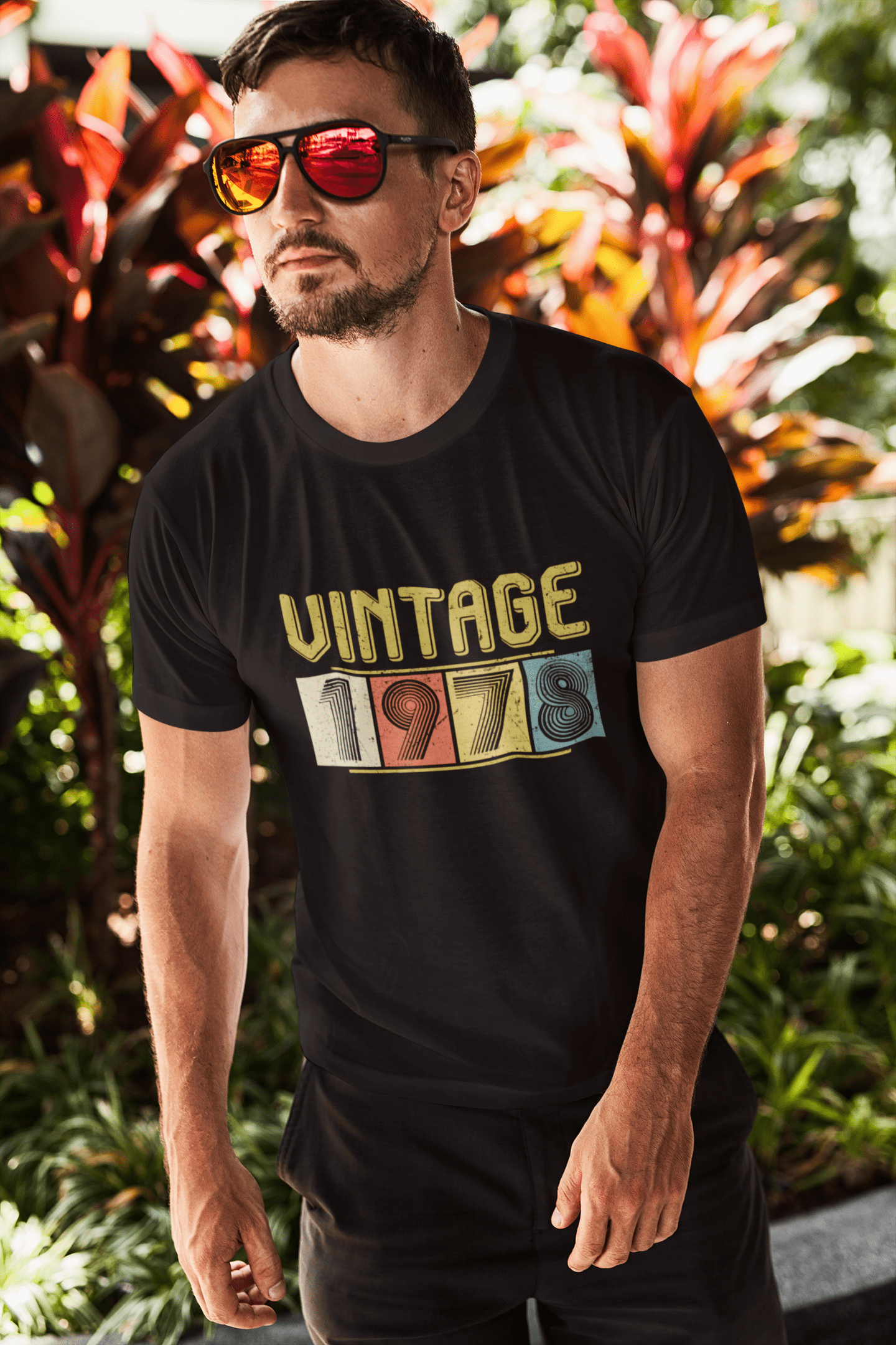 ULTRABASIC Herren T-Shirt Vintage 1978 – Geschenk zum 43. Geburtstag T-Shirt