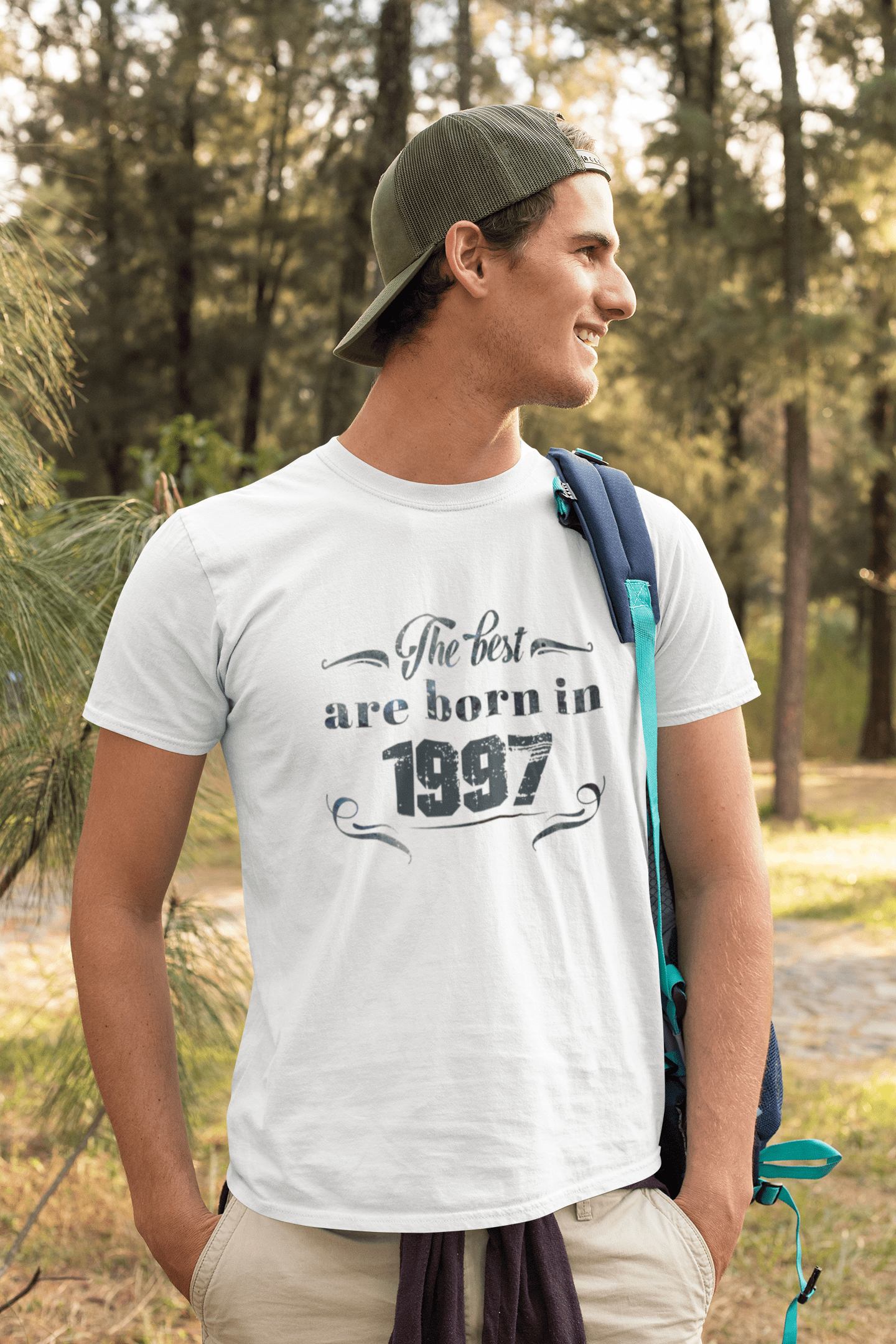 The Best are Born in 1997 Herren T-Shirt Weiß Geburtstagsgeschenk 00398