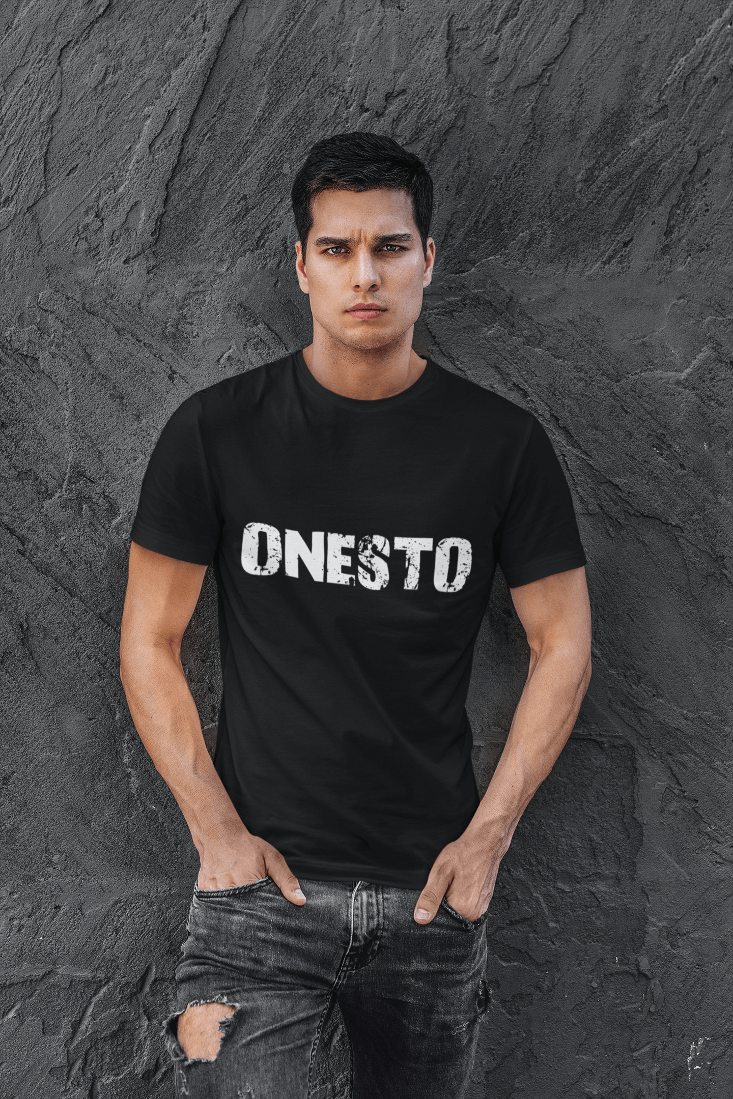 onesto Herren T-Shirt Schwarz Geburtstagsgeschenk 00551