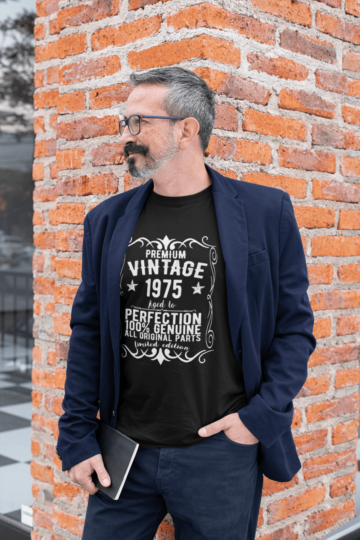 Homme Tee Vintage T-Shirt Premium Vintage Jahr 1975