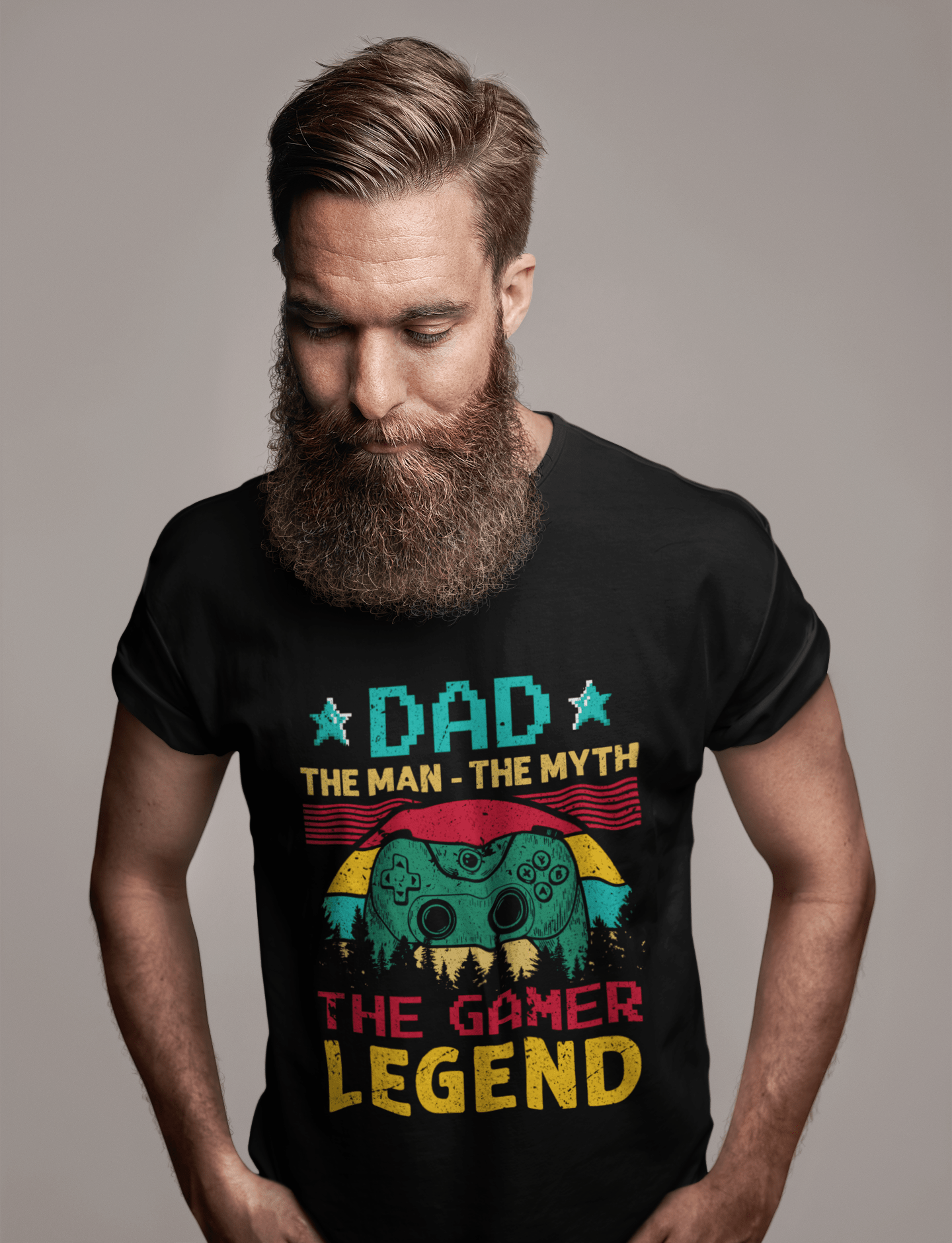 ULTRABASIC Men's T-Shirt Dad The Gamer Legend - Dad Gamers - Gift for Father's Day