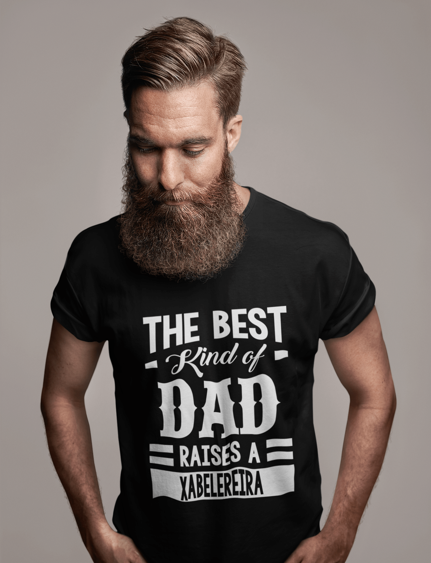 ULTRABASIC Herren-Grafik-T-Shirt „Dad Raises a Xabelereira“.