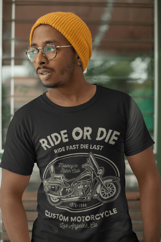 ULTRABASIC Herren-Grafik-T-Shirt „Ride or Die – Motorcycle Rider Club“-T-Shirt
