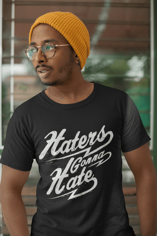 Men's T-Shirt Haters Gonna Hate Shirt Adult Humor Comic Quote Tee Shirt Vintage Apparel