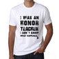Teacher What Happened White Mens Short Sleeve Round Neck T-Shirt 00316 - White / S - Casual