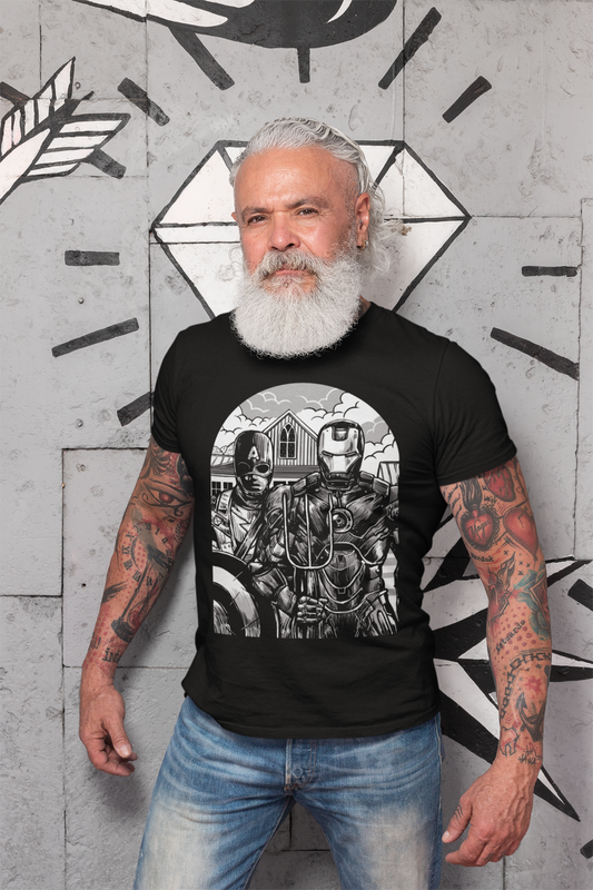 ULTRABASIC Herren-Grafik-T-Shirt „Amerikanischer Bürgerkrieg – Filmcharakter-Shirt“.