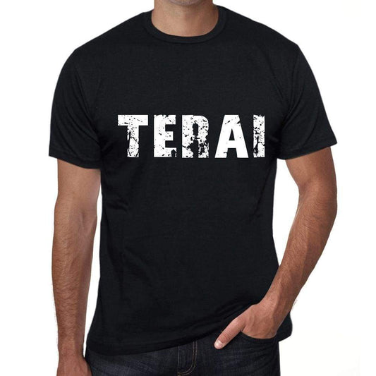 Terai Mens Retro T Shirt Black Birthday Gift 00553 - Black / Xs - Casual