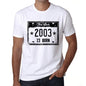 The Star 2003 Is Born Mens T-Shirt White Birthday Gift 00453 - White / Xs - Casual