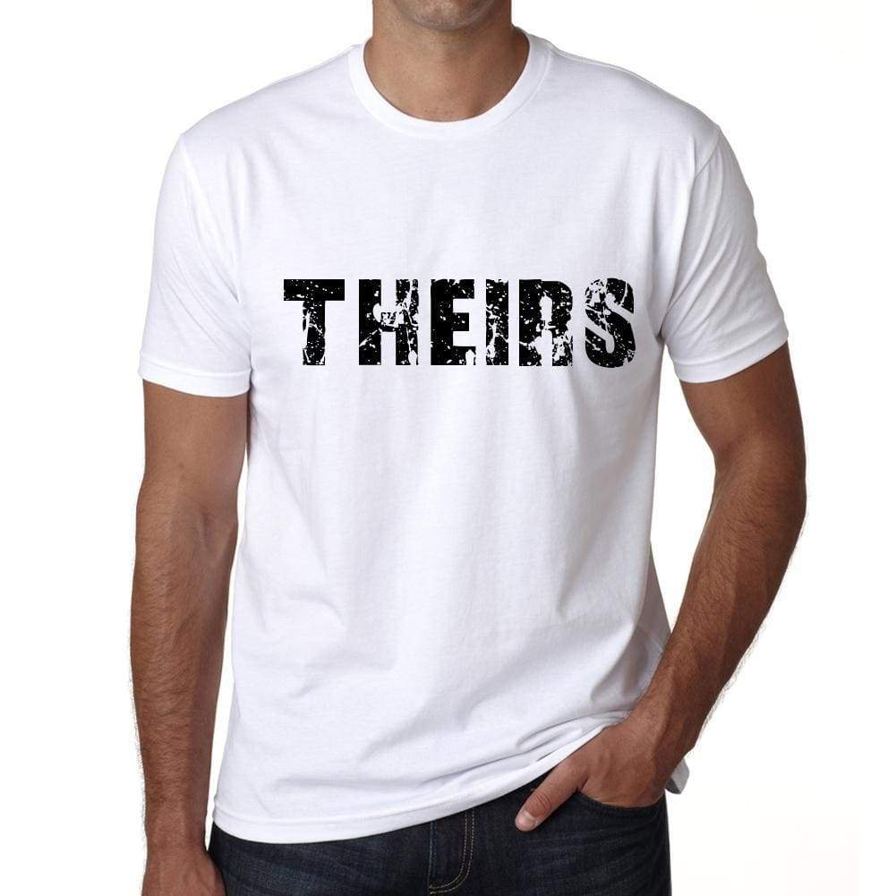 Theirs Mens T Shirt White Birthday Gift 00552 - White / Xs - Casual