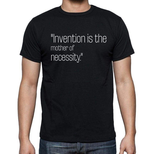 Thorstein Veblen Quote T Shirts Invention Is The Moth T Shirts Men Black - Casual