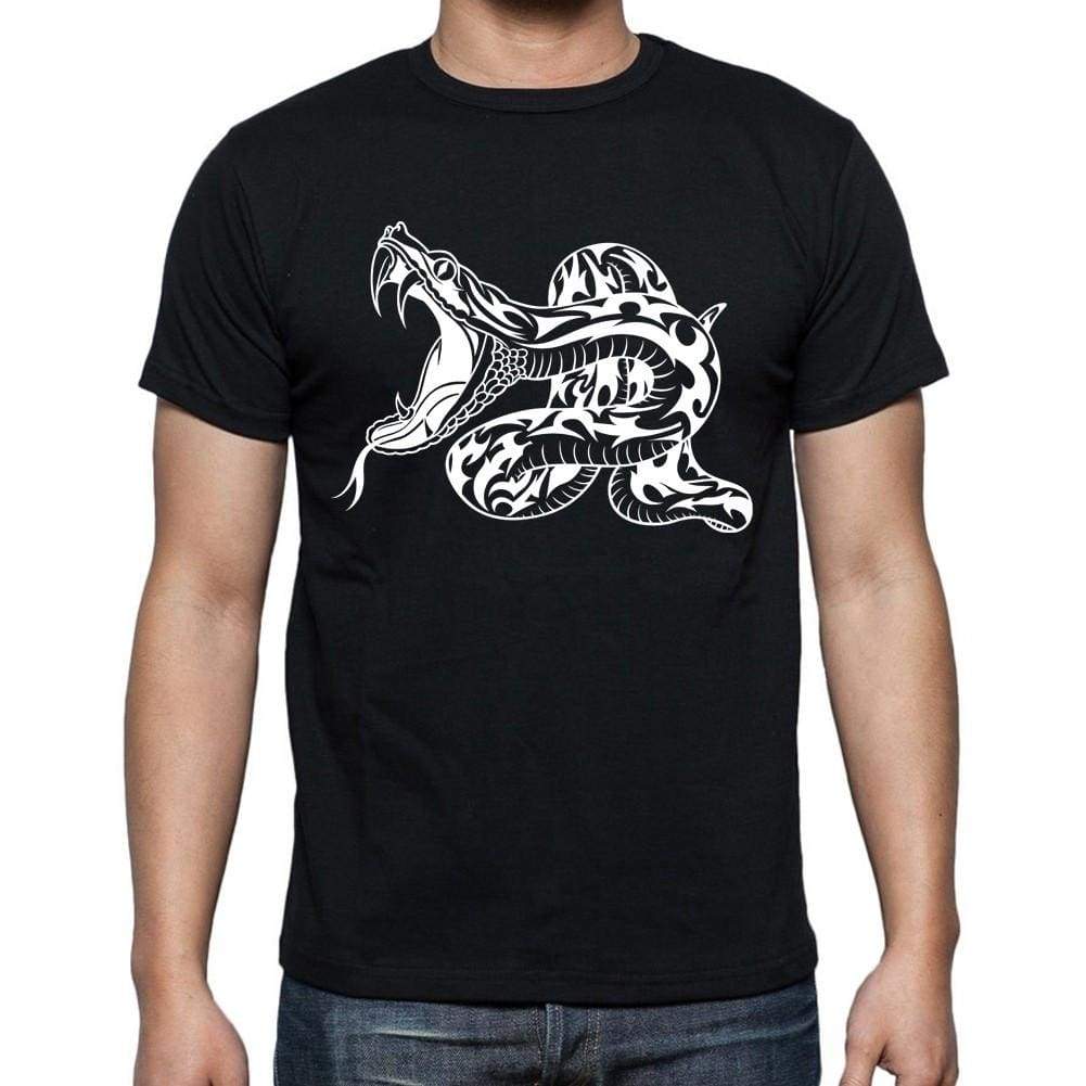 Tribal Snake Tattoo Black Gift T Shirt Mens Tee Black 00166