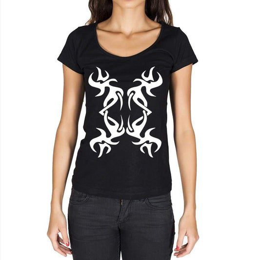 Tribal Tattoo 2 Black Gift Tshirt Black Womens T-Shirt 00165