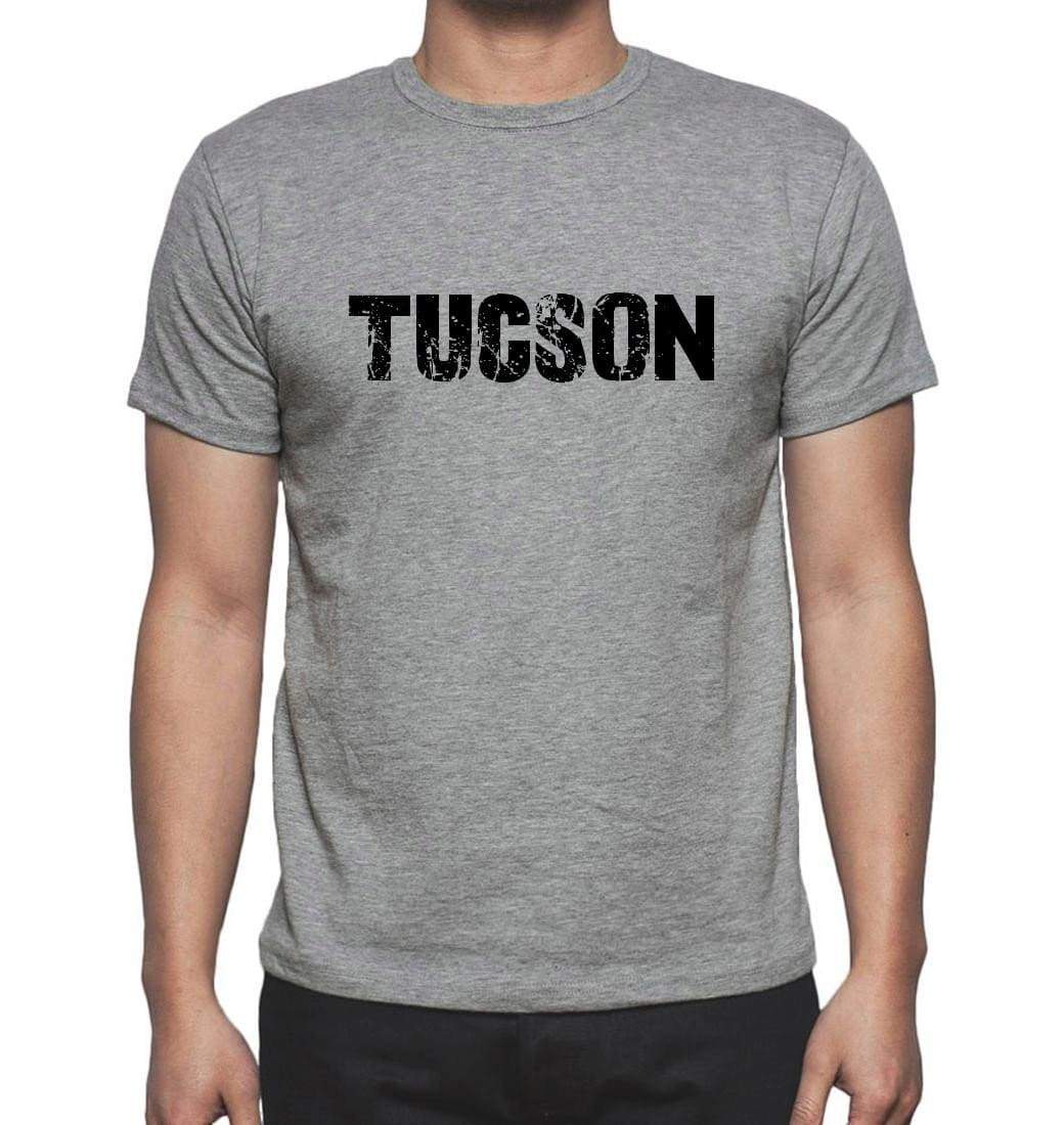 Tucson Grey Mens Short Sleeve Round Neck T-Shirt 00018 - Grey / S - Casual