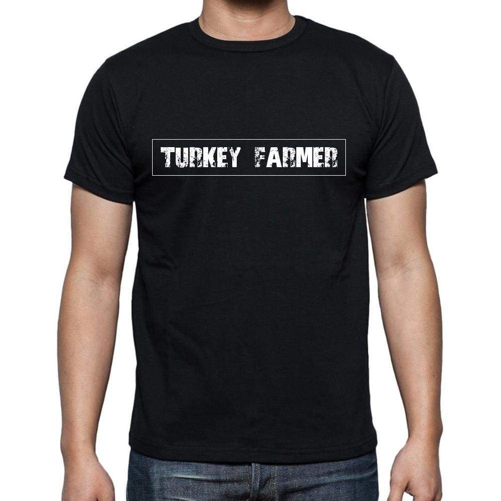 Turkey Farmer T Shirt Mens T-Shirt Occupation S Size Black Cotton - T-Shirt