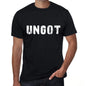 Ungot Mens Retro T Shirt Black Birthday Gift 00553 - Black / Xs - Casual