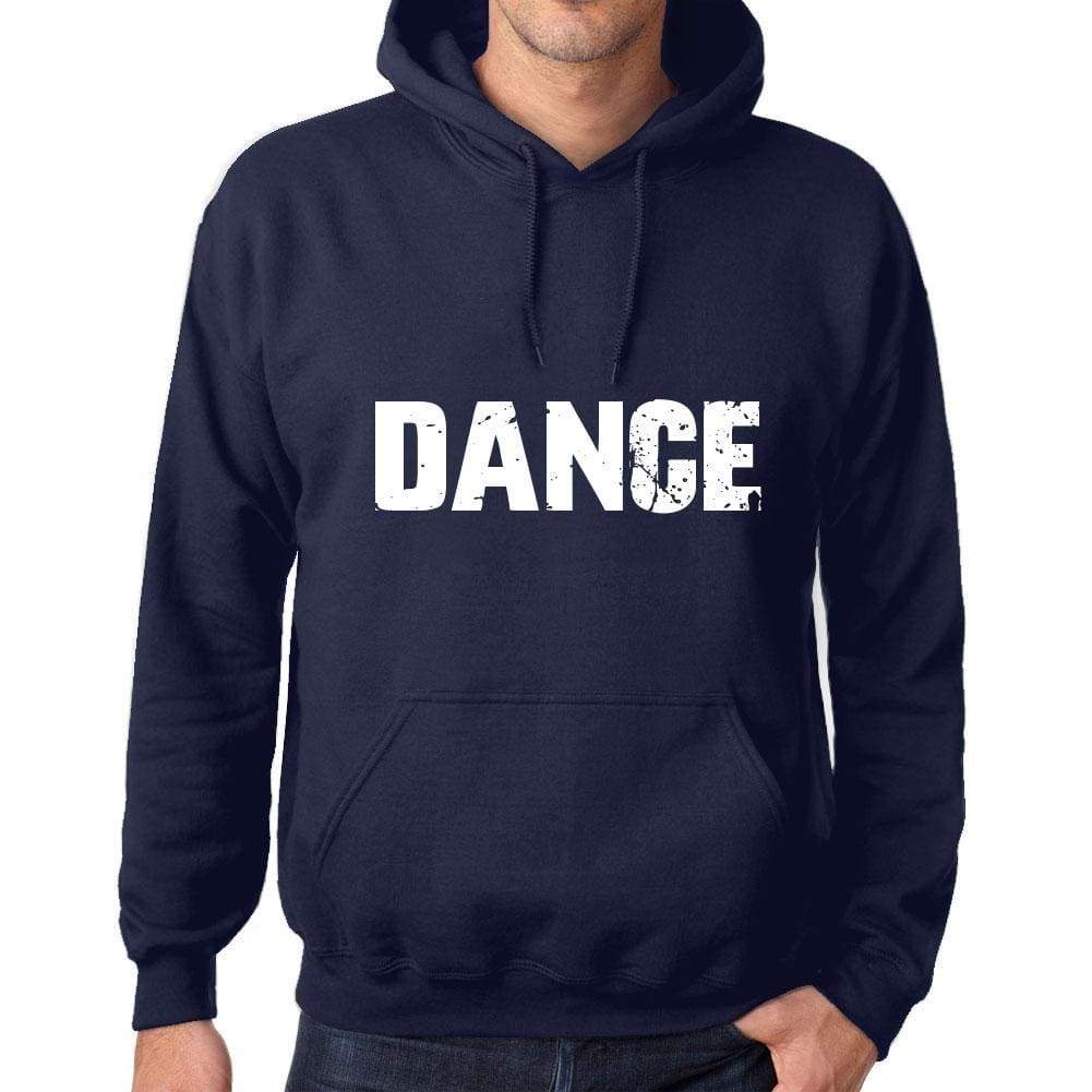 Unisex Printed Graphic Cotton Hoodie Popular Words Dance French Navy - French Navy / Xs / Cotton - Hoodies