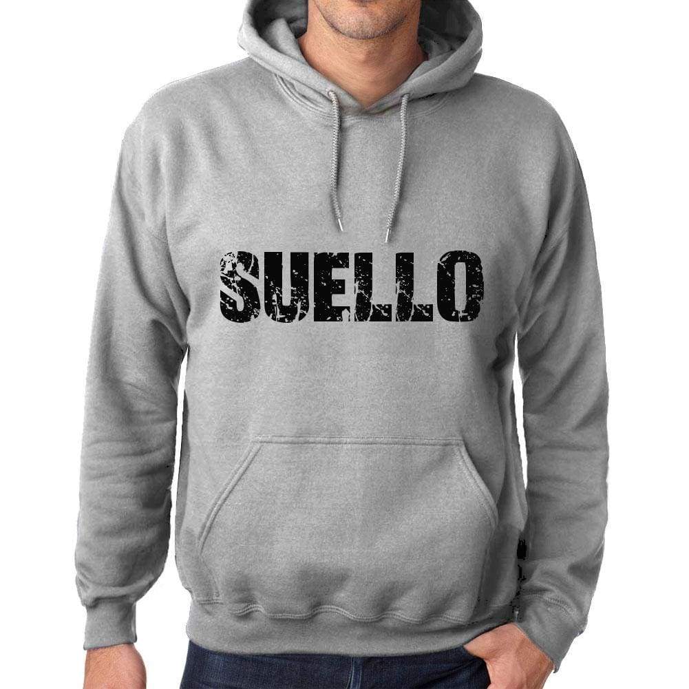 Unisex Printed Graphic Cotton Hoodie Popular Words Suello Grey Marl - Grey Marl / Xs / Cotton - Hoodies