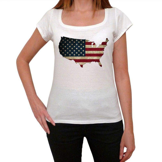 Usa 1 Tshirt Womens Short Sleeve Round Neck T-Shirt 00111