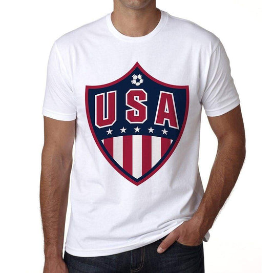 Usa Football Mens Short Sleeve Round Neck T-Shirt
