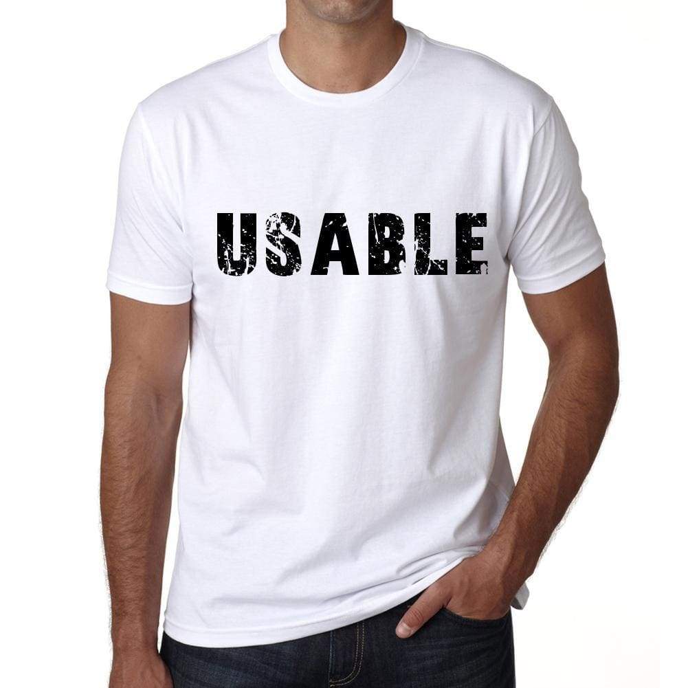 Usable Mens T Shirt White Birthday Gift 00552 - White / Xs - Casual