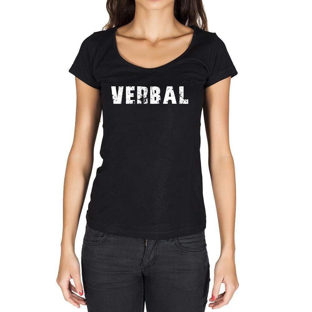 Verbal French Dictionary Womens Short Sleeve Round Neck T-Shirt 00010 - Casual