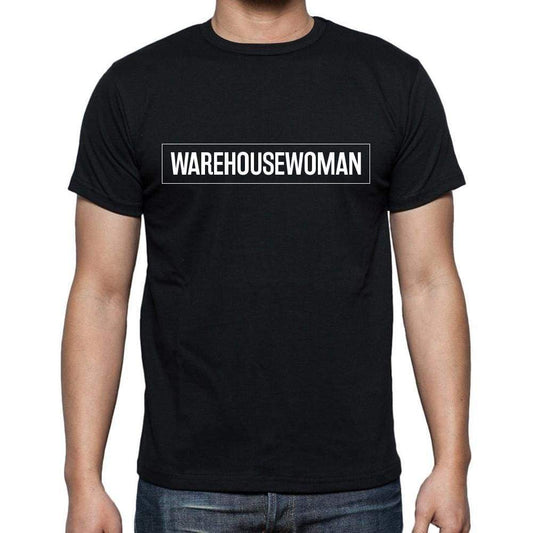Warehousewoman T Shirt Mens T-Shirt Occupation S Size Black Cotton - T-Shirt