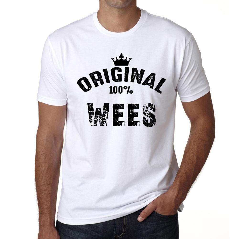 Wees 100% German City White Mens Short Sleeve Round Neck T-Shirt 00001 - Casual