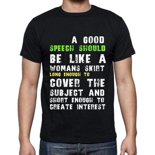 Winston Churchill A Good Speech Should Be Like A Quote Mens T-Shirt Quote T Shirt - T-Shirt