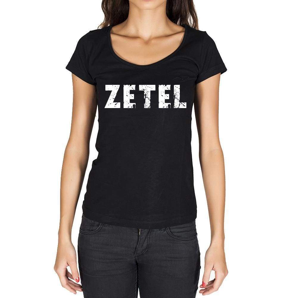 Zetel German Cities Black Womens Short Sleeve Round Neck T-Shirt 00002 - Casual